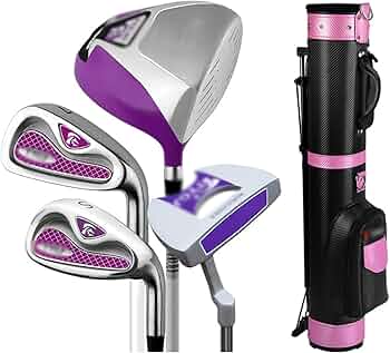 ゴルフクラブ　セット　レディース Amazon.co.jp: レディースゴルフクラブ4本セット パープル ゴルフ